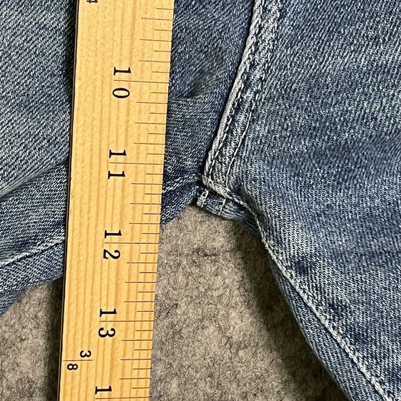 7 For All Mankind Luxe Vintage Ultra High Rise Slim Kick Jeans 25 Button Fly - Picture 10 of 17